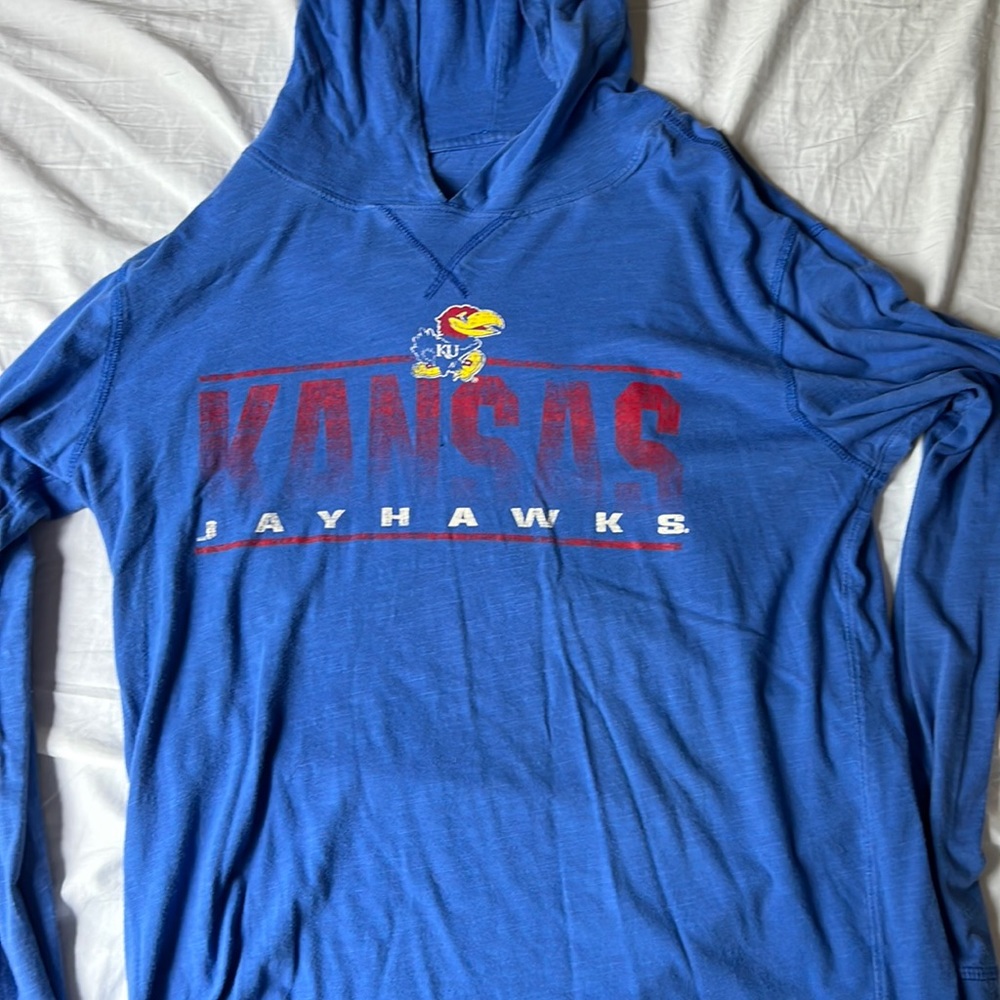 Kansas Jayhawks thin sweatshirt. Size large